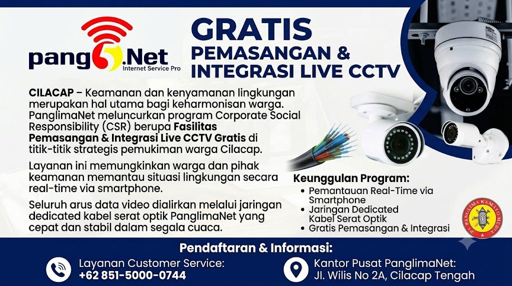 Program CSR PanglimaNet: Dukungan Pemasangan Live CCTV Gratis untuk Keamanan Lingkungan Warga